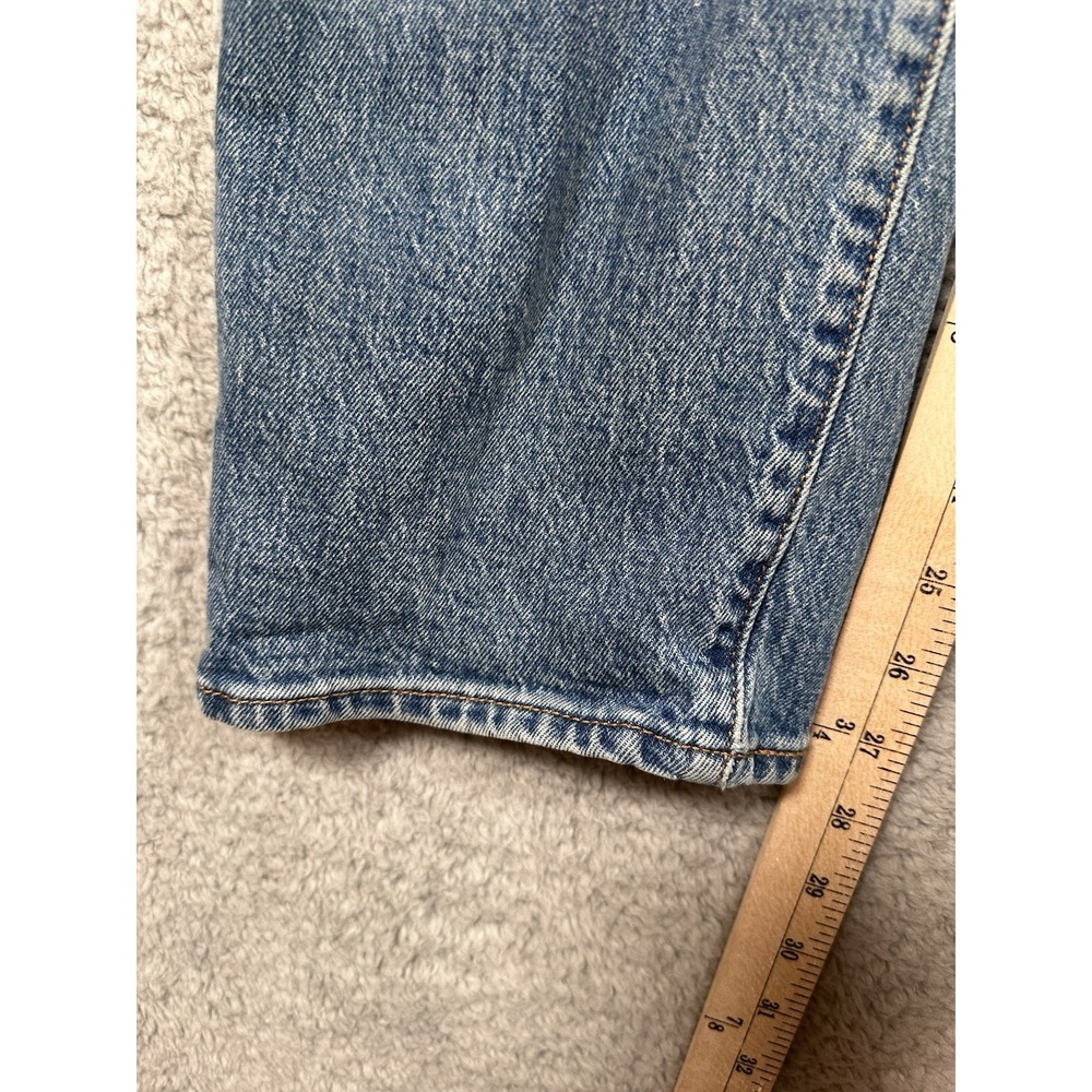 Levi's PREMIUM Wedgie Straight Jeans High Rise BIG E Cotton Distressed‎ 30x28 - Picture 10 of 16